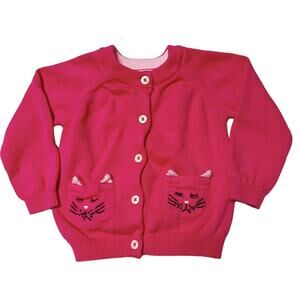 Joules Cat Pocket Cardigan Sweater 12m